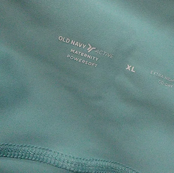 Old Navy Light Blue Powersoft Maternity High-Waisted Leggings - Picture 5 of 8